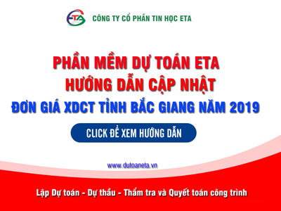 Đơn giá Bắc Giang năm 2019 theo Quyết định 815/QĐ-UBND